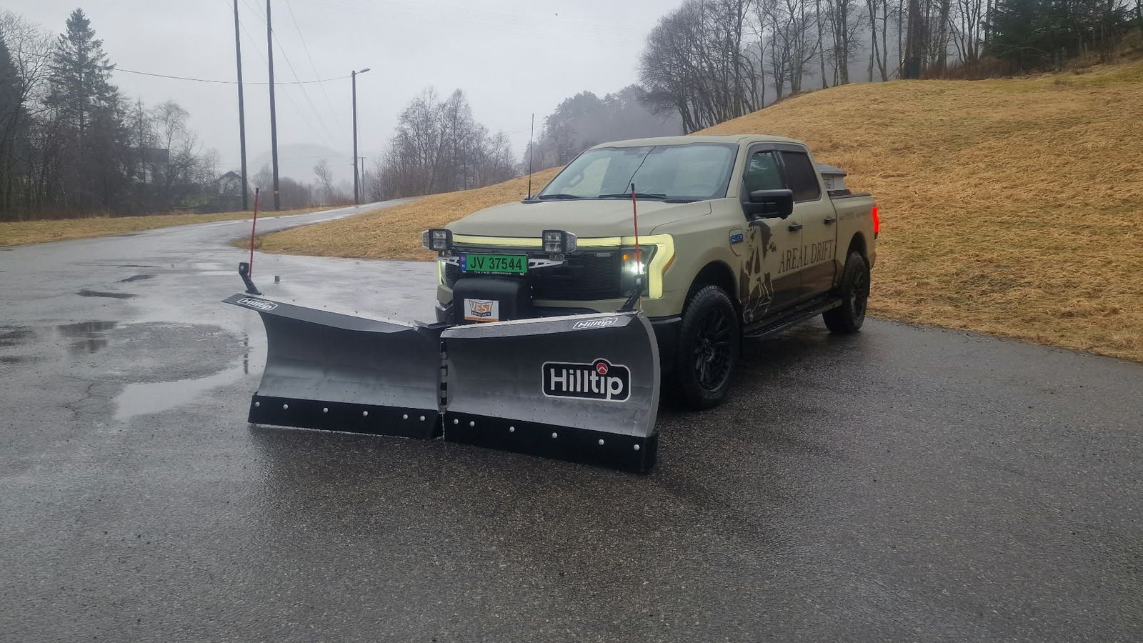 Areal Drift sin pickup med brøyteplog